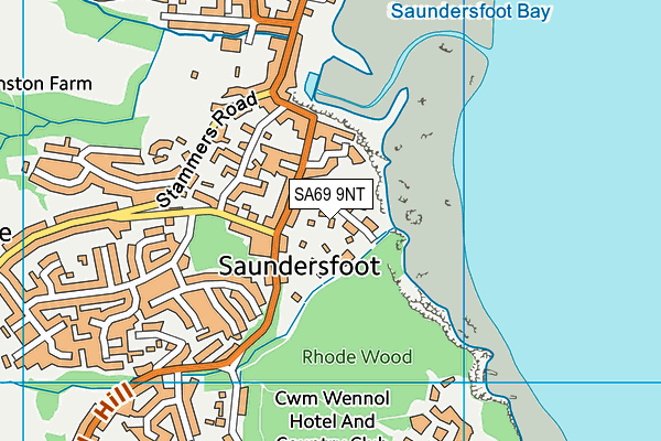 SA69 9NT map - OS VectorMap District (Ordnance Survey)