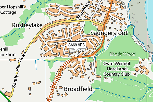 SA69 9PB map - OS VectorMap District (Ordnance Survey)