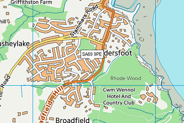 SA69 9PE map - OS VectorMap District (Ordnance Survey)