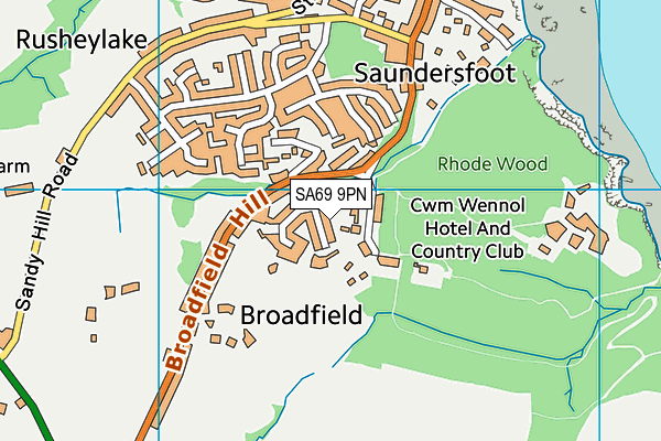 SA69 9PN map - OS VectorMap District (Ordnance Survey)