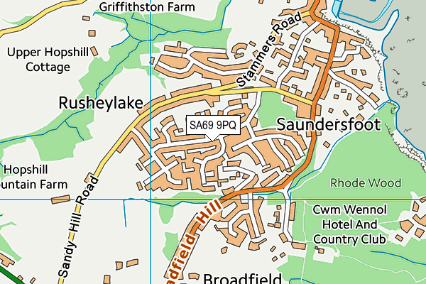 SA69 9PQ map - OS VectorMap District (Ordnance Survey)