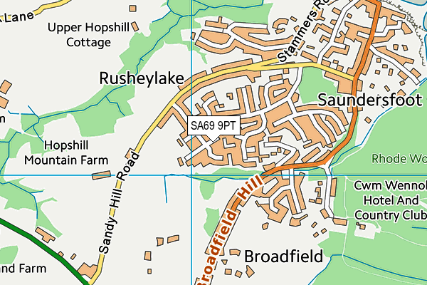 SA69 9PT map - OS VectorMap District (Ordnance Survey)