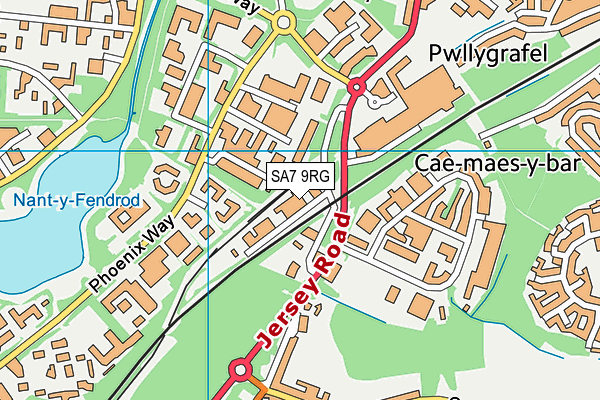 SA7 9RG map - OS VectorMap District (Ordnance Survey)