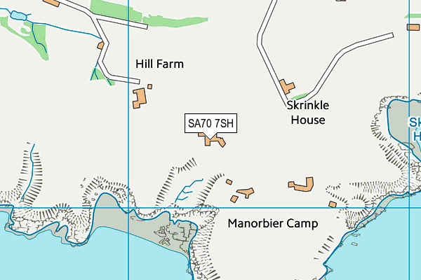 SA70 7SH map - OS VectorMap District (Ordnance Survey)