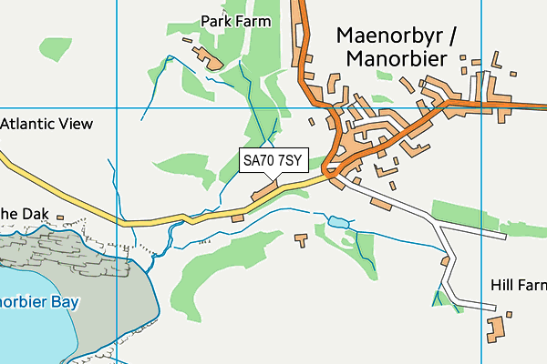 SA70 7SY map - OS VectorMap District (Ordnance Survey)