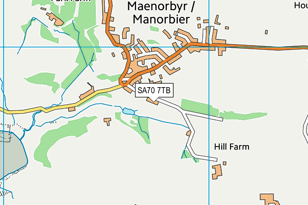 SA70 7TB map - OS VectorMap District (Ordnance Survey)