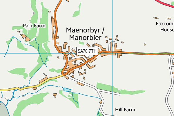 SA70 7TH map - OS VectorMap District (Ordnance Survey)