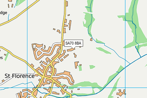 SA70 8BA map - OS VectorMap District (Ordnance Survey)