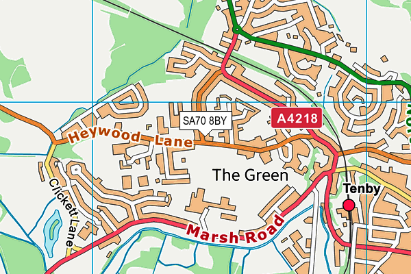 SA70 8BY map - OS VectorMap District (Ordnance Survey)