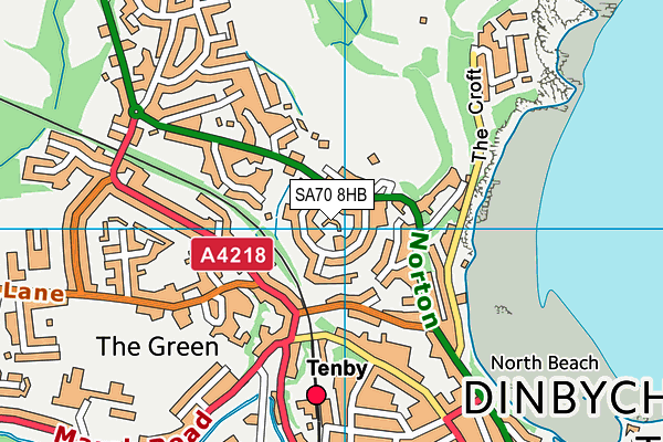 SA70 8HB map - OS VectorMap District (Ordnance Survey)