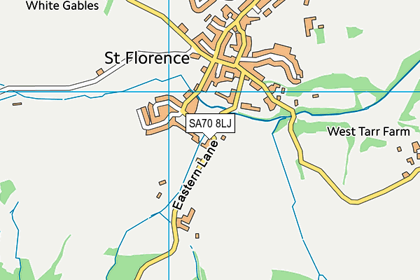 SA70 8LJ map - OS VectorMap District (Ordnance Survey)