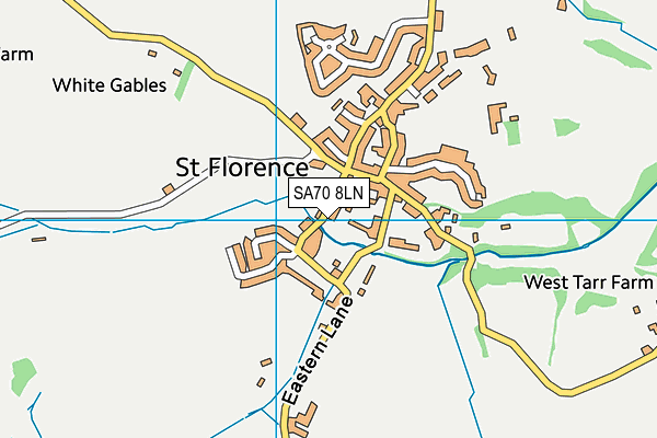 SA70 8LN map - OS VectorMap District (Ordnance Survey)