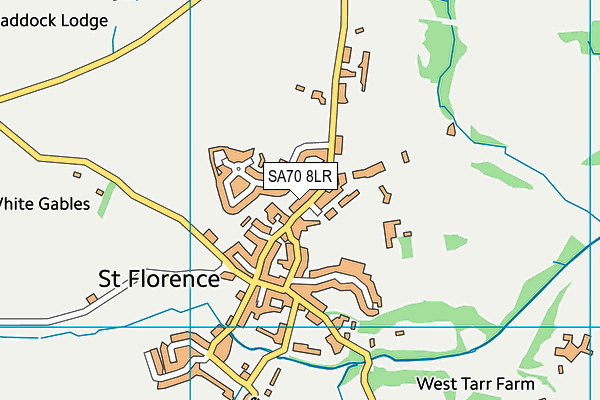 SA70 8LR map - OS VectorMap District (Ordnance Survey)