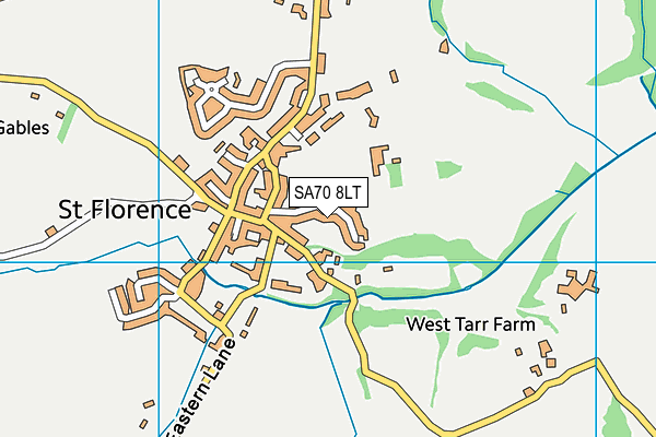 SA70 8LT map - OS VectorMap District (Ordnance Survey)