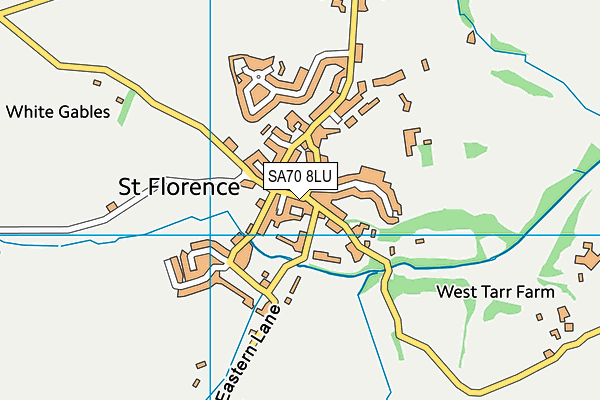 SA70 8LU map - OS VectorMap District (Ordnance Survey)