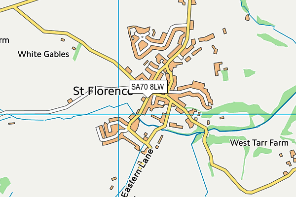 SA70 8LW map - OS VectorMap District (Ordnance Survey)