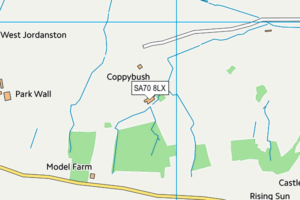 SA70 8LX map - OS VectorMap District (Ordnance Survey)