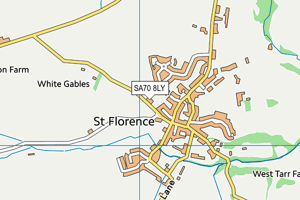 SA70 8LY map - OS VectorMap District (Ordnance Survey)