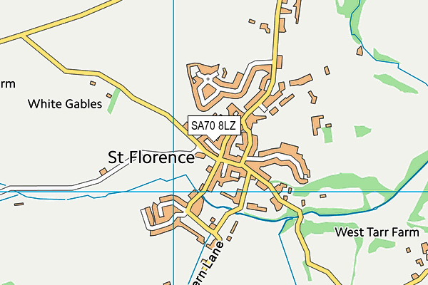 SA70 8LZ map - OS VectorMap District (Ordnance Survey)