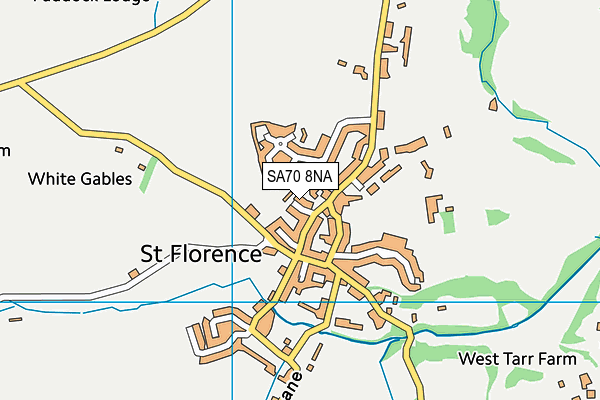 SA70 8NA map - OS VectorMap District (Ordnance Survey)