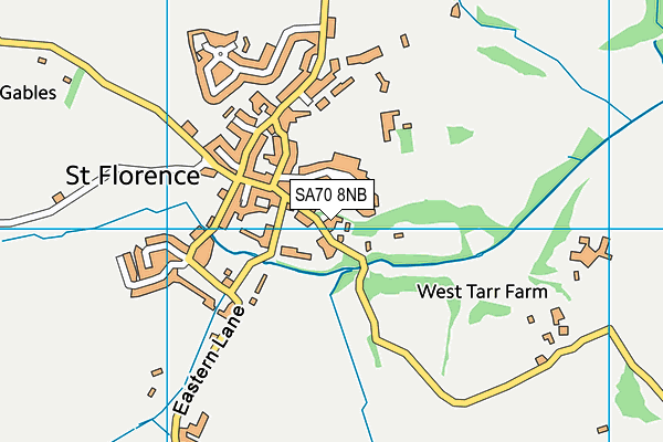 SA70 8NB map - OS VectorMap District (Ordnance Survey)
