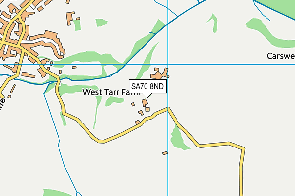SA70 8ND map - OS VectorMap District (Ordnance Survey)