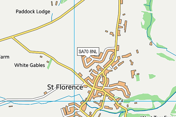 SA70 8NL map - OS VectorMap District (Ordnance Survey)
