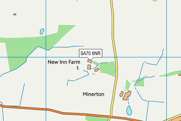 SA70 8NR map - OS VectorMap District (Ordnance Survey)