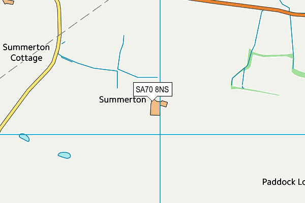 SA70 8NS map - OS VectorMap District (Ordnance Survey)