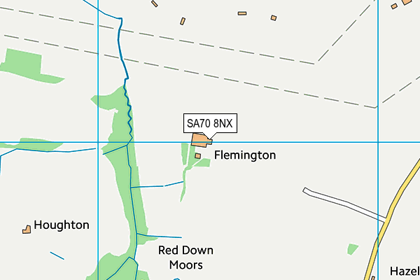 SA70 8NX map - OS VectorMap District (Ordnance Survey)