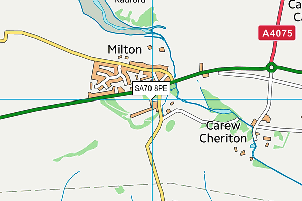 SA70 8PE map - OS VectorMap District (Ordnance Survey)