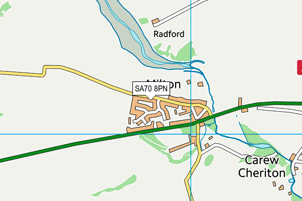 SA70 8PN map - OS VectorMap District (Ordnance Survey)