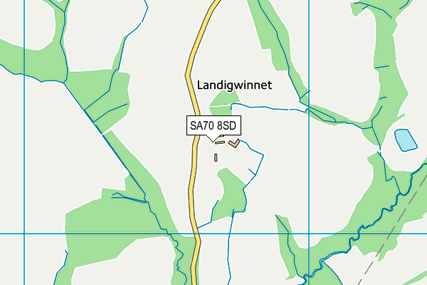 SA70 8SD map - OS VectorMap District (Ordnance Survey)