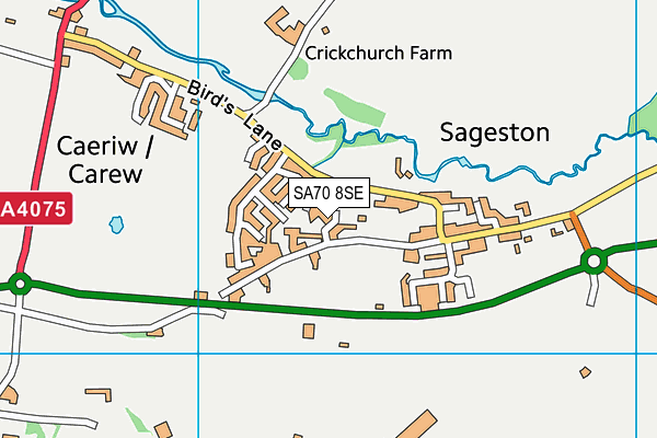 SA70 8SE map - OS VectorMap District (Ordnance Survey)