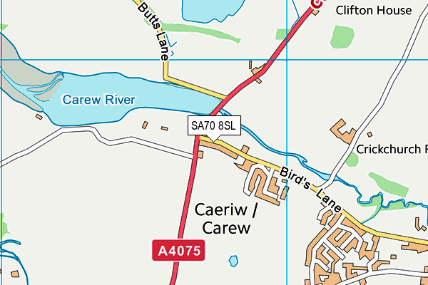 SA70 8SL map - OS VectorMap District (Ordnance Survey)