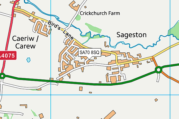 SA70 8SQ map - OS VectorMap District (Ordnance Survey)