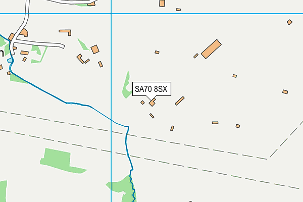 SA70 8SX map - OS VectorMap District (Ordnance Survey)