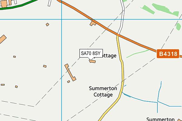 SA70 8SY map - OS VectorMap District (Ordnance Survey)