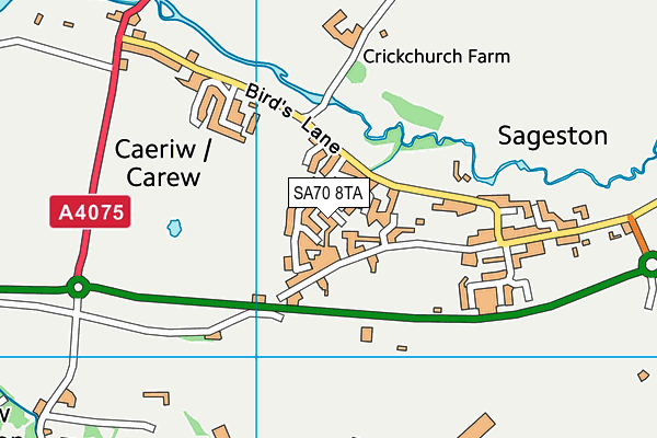 SA70 8TA map - OS VectorMap District (Ordnance Survey)