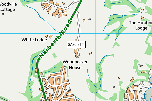 SA70 8TT map - OS VectorMap District (Ordnance Survey)