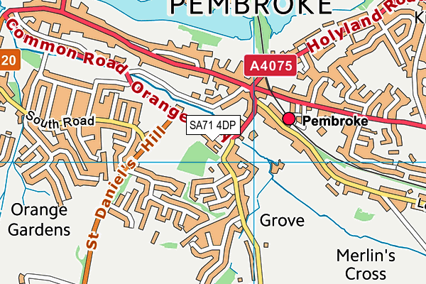 Ysgol Gelli Aur Golden Grove map (SA71 4DP) - OS VectorMap District (Ordnance Survey)