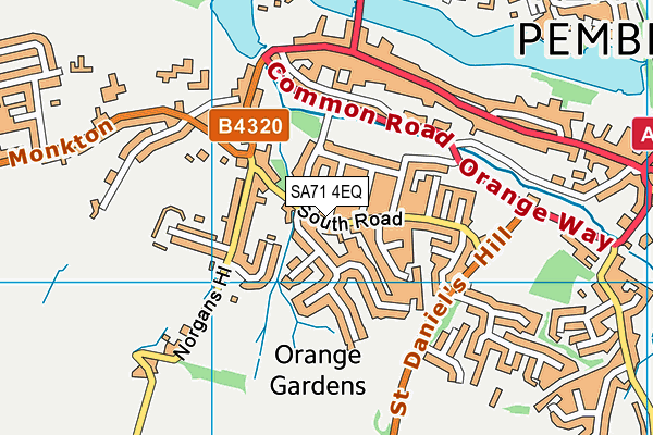 SA71 4EQ map - OS VectorMap District (Ordnance Survey)