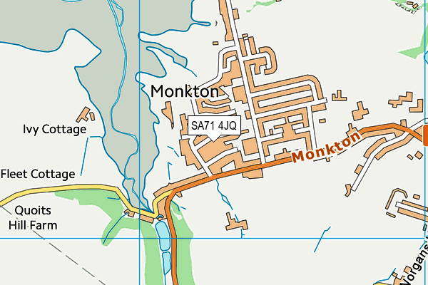 SA71 4JQ map - OS VectorMap District (Ordnance Survey)