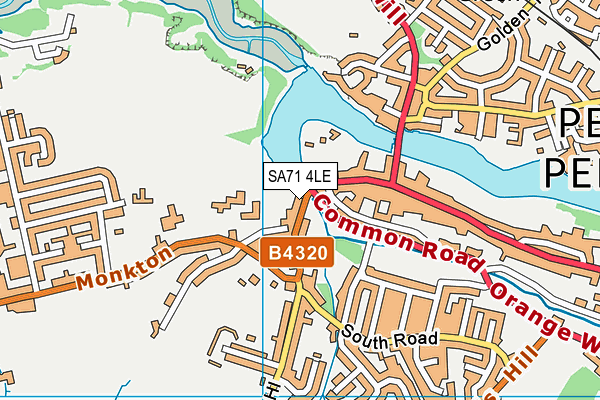 SA71 4LE map - OS VectorMap District (Ordnance Survey)