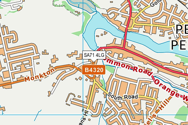 SA71 4LG map - OS VectorMap District (Ordnance Survey)