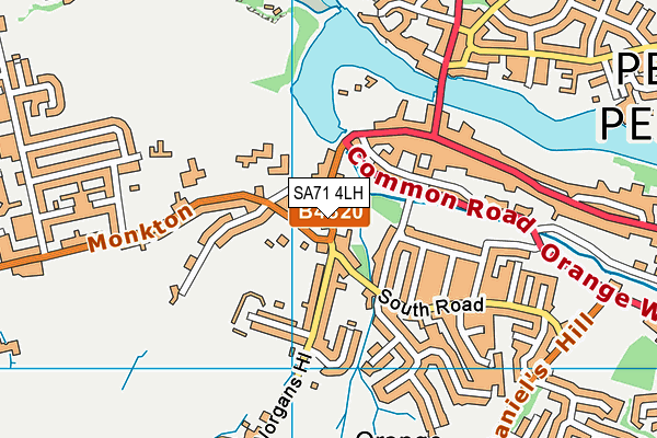 SA71 4LH map - OS VectorMap District (Ordnance Survey)