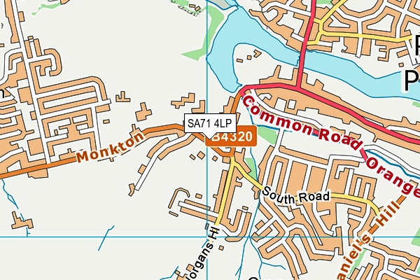 SA71 4LP map - OS VectorMap District (Ordnance Survey)