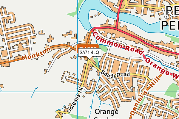 SA71 4LQ map - OS VectorMap District (Ordnance Survey)