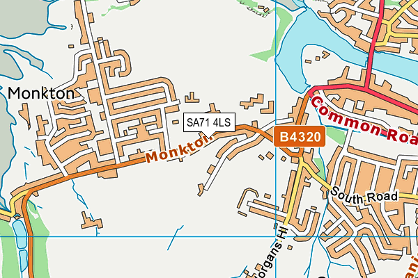 SA71 4LS map - OS VectorMap District (Ordnance Survey)