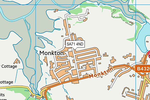 SA71 4ND map - OS VectorMap District (Ordnance Survey)